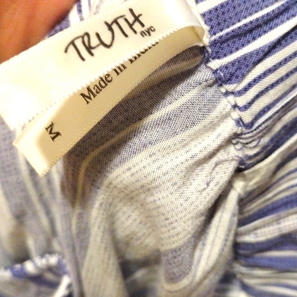 Truth NYC  striped cropped pants M - Picture 5 of 6